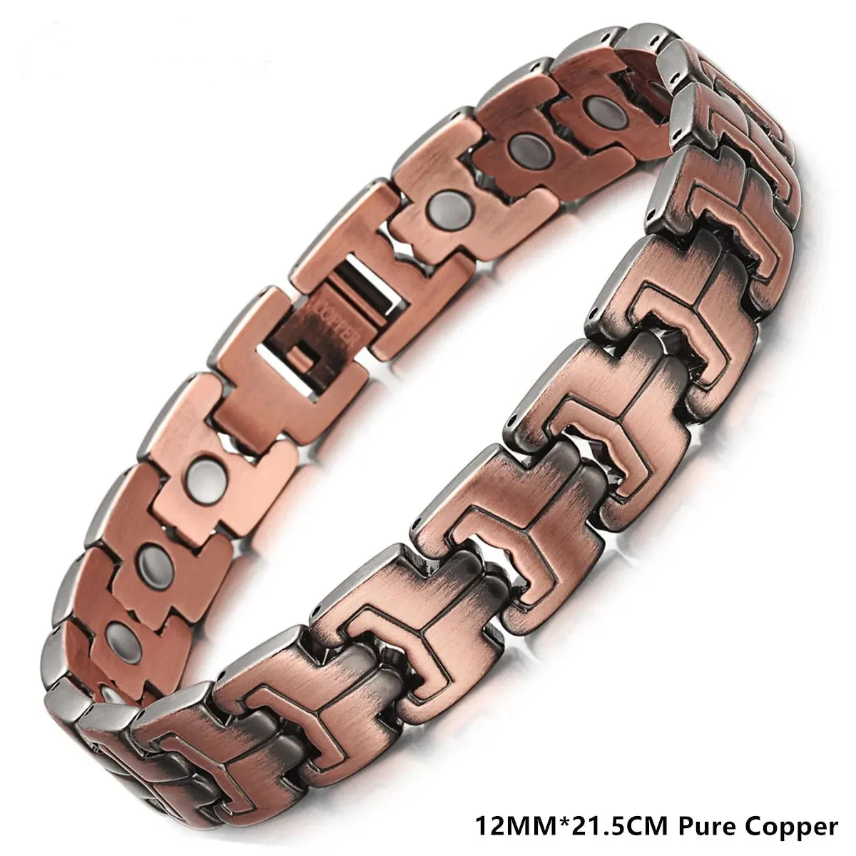 A7 ENERGY / THERAPY/ HEALING -  Pure Copper Bracelet - 3X Strength Magnetic Therapy Link Bracelets
